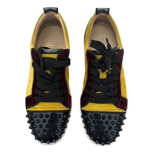 Pre-owned Christian Louboutin Gondolita Trainers In Yellow