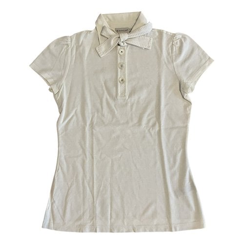 Pre-owned Moncler Polo In White