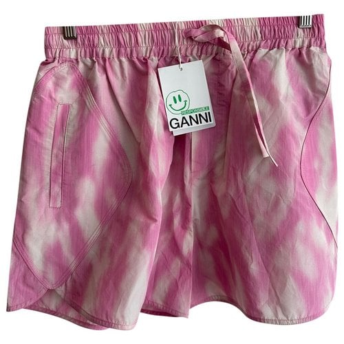 Pre-owned Ganni Shorts In Pink