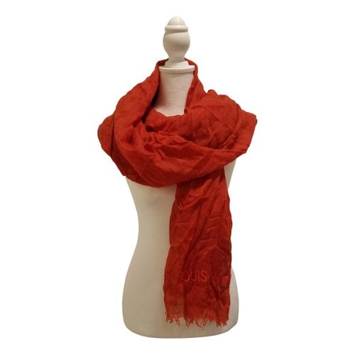 Pre-owned Louis Vuitton Cashmere Scarf In Red