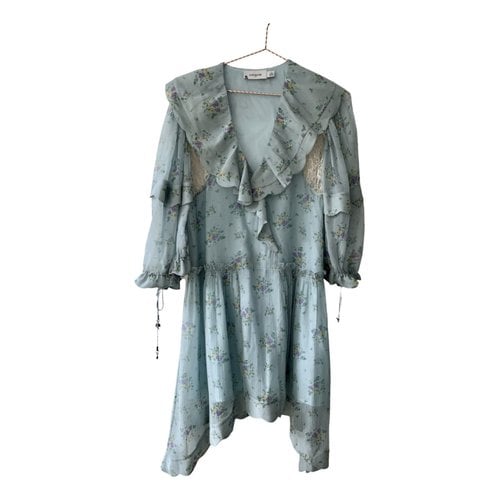 Pre-owned Coach Silk Mid-length Dress In Green