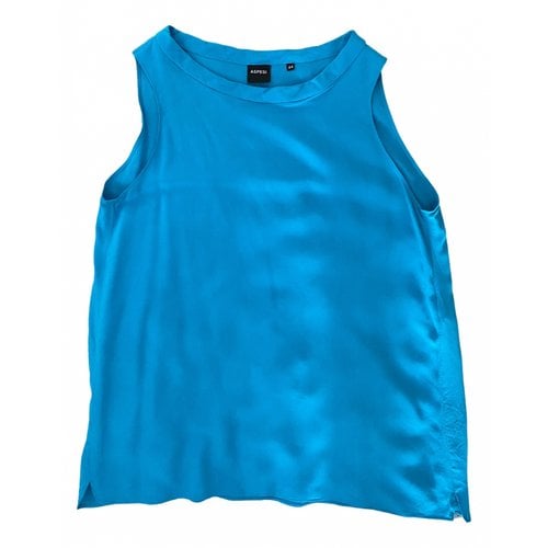 Pre-owned Aspesi Silk Vest In Blue
