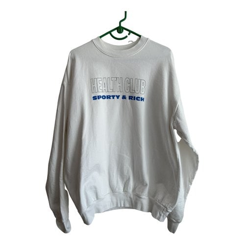 Pre-owned Sporty And Rich Sweatshirt In White