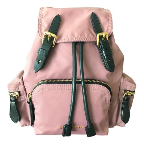 Pre-owned Burberry The Rucksack Backpack In Pink