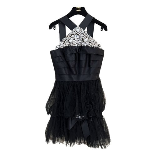 Pre-owned Chanel Lace Dress In Black