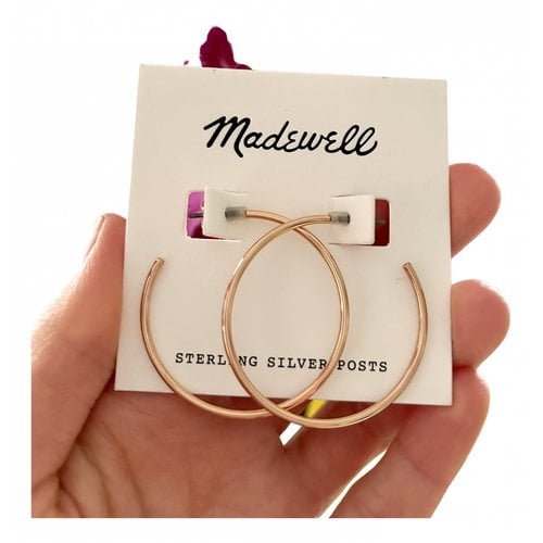 Pre-owned Madewell Silver Earrings In Gold