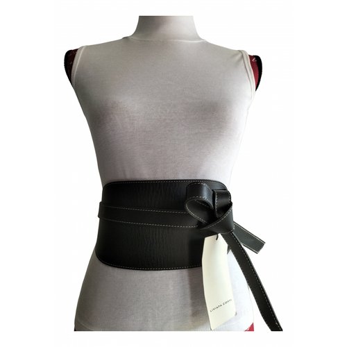 Pre-owned Liviana Conti Leather Belt In Black