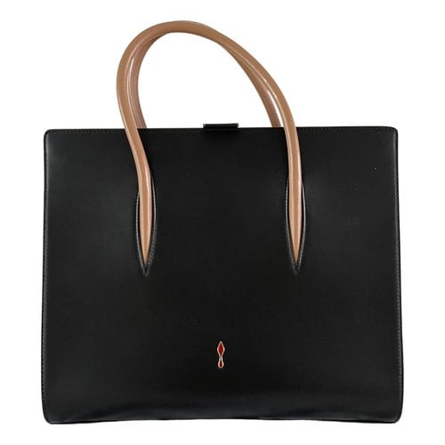 Pre-owned Christian Louboutin Paloma Leather Tote In Black