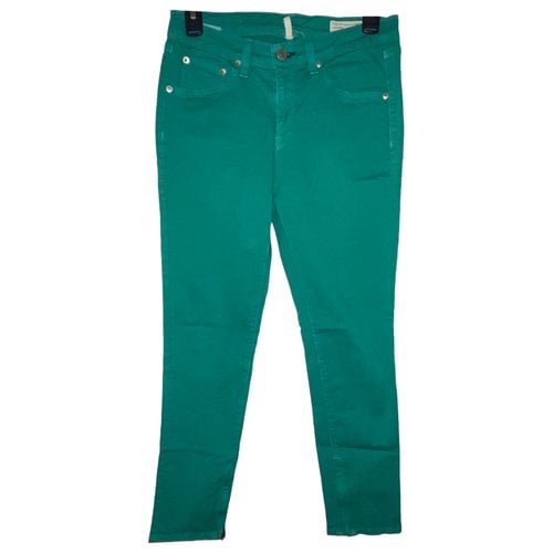 Pre-owned Rag & Bone Slim Jeans In Green