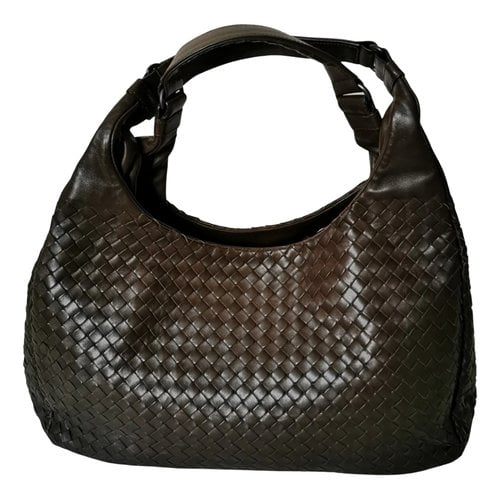 Pre-owned Bottega Veneta Campana Leather Handbag In Brown