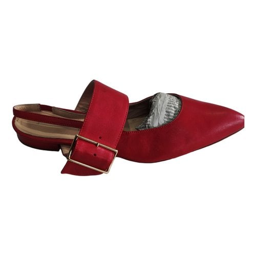 Pre-owned Fabio Rusconi Leather Sandals In Red