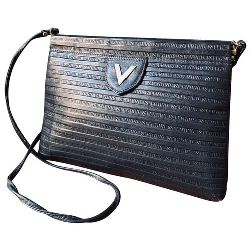 Pre-owned Valentino By Mario Valentino Leather Crossbody Bag In Blue