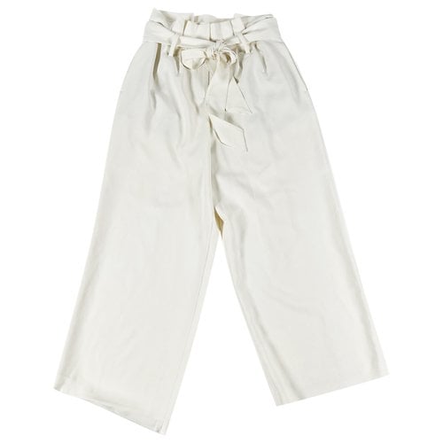 Pre-owned Boden Straight Pants In White