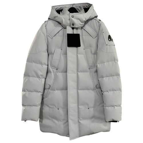 Pre-owned Moose Knuckles Puffer In White