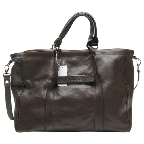 Pre-owned Longchamp Leather Bag In Brown