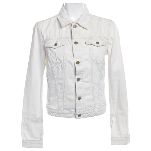 Pre-owned 7 For All Mankind Coat In White