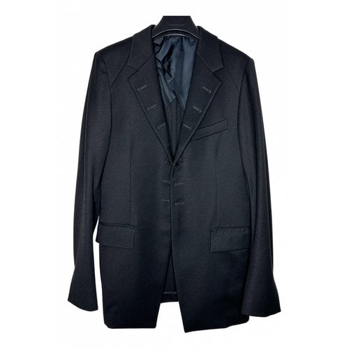 Pre-owned Saint Laurent Wool Vest In Black