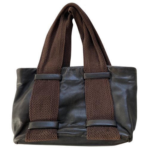 Pre-owned Fausto Santini Leather Tote In Brown