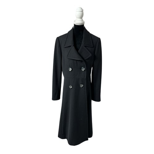 Pre-owned Armani Collezioni Wool Coat In Black