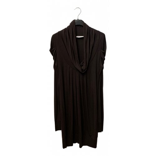 Pre-owned Kaos Mid-length Dress In Brown
