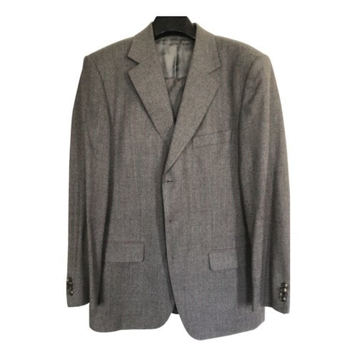 Pre-owned Hugo Boss Wool Vest In Anthracite