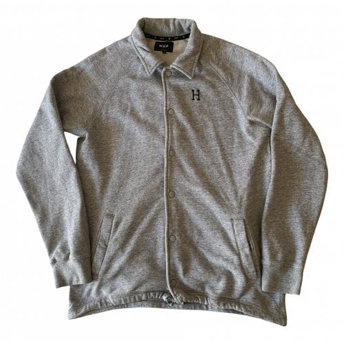 Pre-owned Huf Jacket In Grey