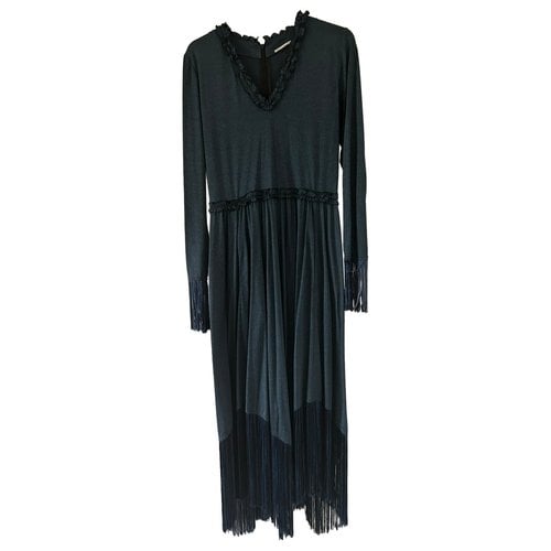 Pre-owned Marco De Vincenzo Maxi Dress In Blue