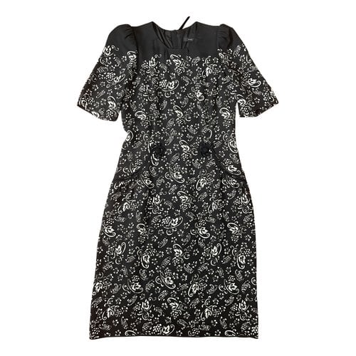 Pre-owned Marc Jacobs Silk Mid-length Dress In Black