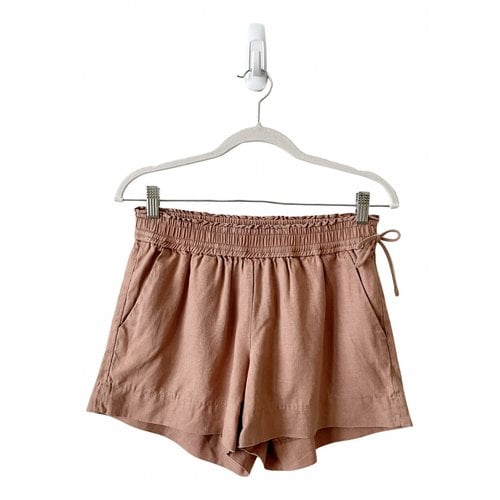 Pre-owned Acne Studios Cloth Mini Short In Pink
