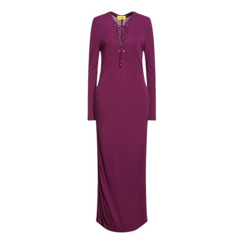 Pre-owned Dundas Maxi Dress In Purple
