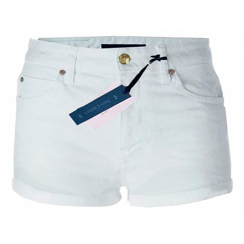 Pre-owned Juicy Couture Mini Short In White