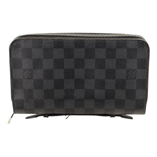 Pre-owned Louis Vuitton Zippy Xl Cloth Small Bag In Black