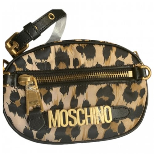 Pre-owned Moschino Leather Crossbody Bag In Multicolour