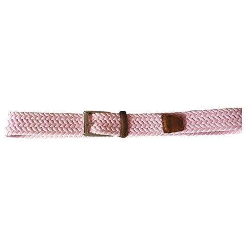 Pre-owned Burberry Cloth Belt In Pink