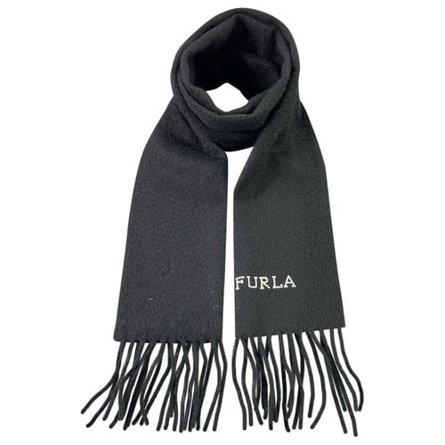 Pre-owned Furla Wool Scarf In Black