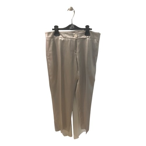 Pre-owned Emporio Armani Trousers In Beige