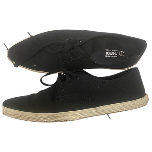 Pre-owned Celine Cloth Low Trainers In Black