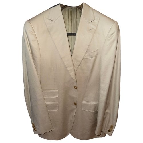 Pre-owned Canali Jacket In Beige