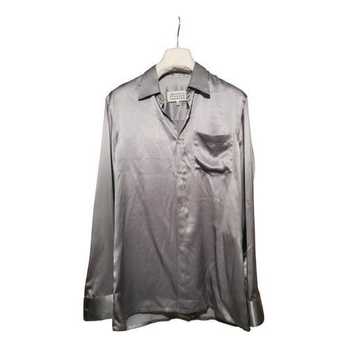 Pre-owned Maison Margiela Silk Shirt In Grey