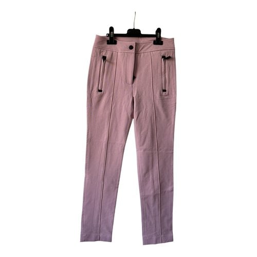 Pre-owned Moncler Slim Pants In Pink