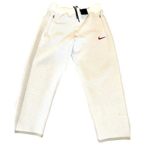 Pre-owned Nike Trousers In White