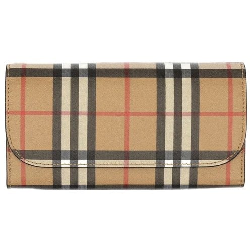 Pre-owned Burberry Leather Wallet In Multicolour