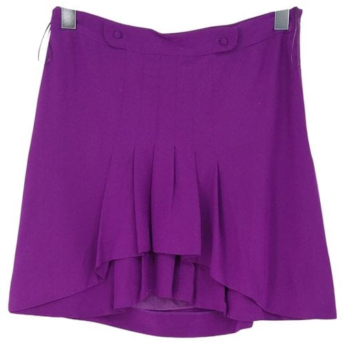 Pre-owned Chloé Silk Mini Skirt In Purple