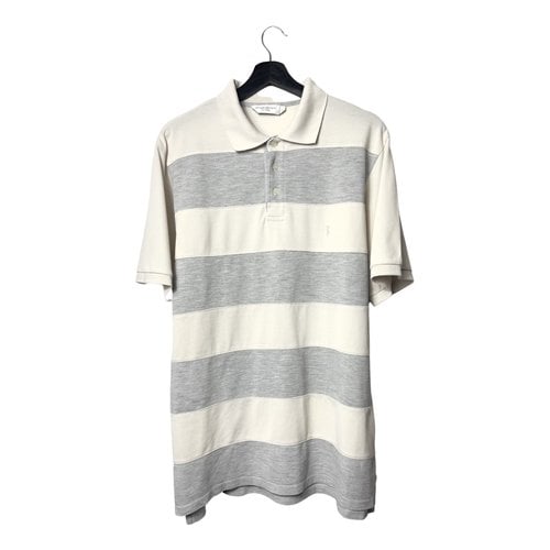 Pre-owned Saint Laurent Polo Shirt In Ecru
