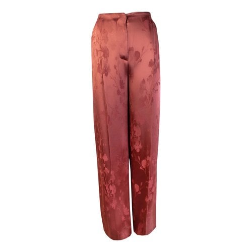 Pre-owned Lardini Trousers In Red