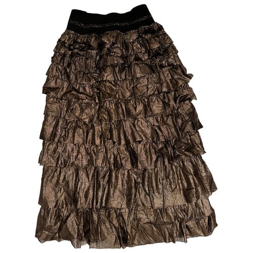 Pre-owned Jean Paul Gaultier Mid-length Skirt In Gold