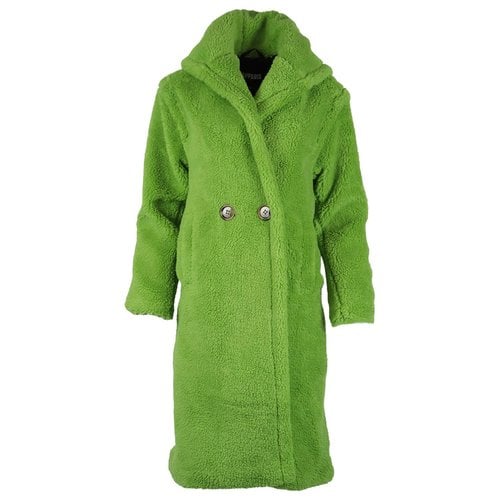 Pre-owned Apparis Coat In Green