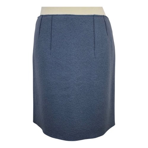 Pre-owned Marc O'polo Wool Skirt In Blue