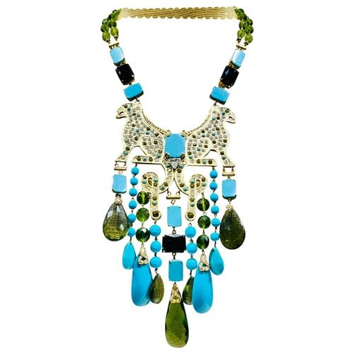 Pre-owned Carlo Zini Necklace In Turquoise