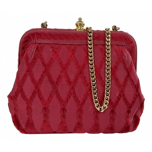 Pre-owned Roberta Di Camerino Velvet Handbag In Red